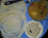 A picture of step 4 of Rawa dosa.