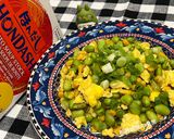 A picture of step 8 of Edamame, Corn, and Egg Stir-Fry.