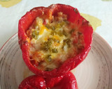 Foto del paso 3 de la receta: Pimientos rellenos de pollo con un toque de comino