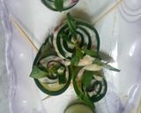 A picture of step 7 of 1 bite cucumber 🥒 salad.