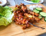 A picture of step 6 of Chicken Sate.