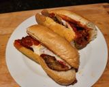A picture of step 2 of Eggplant Parm - Sub.