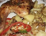 Foto del paso 4 de la receta: Pollo al horno con verduras