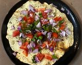 A picture of step 3 of Masala papad.