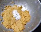 A picture of step 1 of Besan Ladoo.