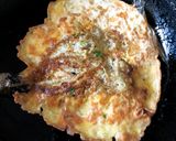 A picture of step 5 of Tortang Talong.