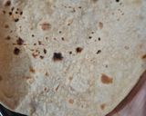 A picture of step 1 of Meethi choori(roti flakes cooked in ghee and jaggery).