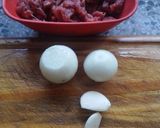 Foto del paso 1 de la receta: Tortilla o torreja frita de carne cortada a cuchillo! 😋