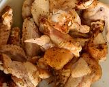 A picture of step 2 of KFC-like sticky fried wings.