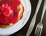 A picture of step 9 of Coconut creme stuffed pancakes.