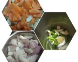 A picture of step 2 of Vegetable Masala Khichdi.
