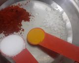 A picture of step 4 of Cabbage and capsicum sabzi.