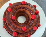 Une image de l'étape 9 de Gâteau aux framboise et confiture de fraise.