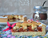 Foto del paso 6 de la receta: Pasta frola de naranja y membrillo con pasas de uvas al oporto🧉