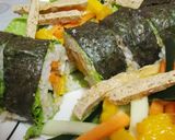 A picture of step 9 of Vegan Gimbap.