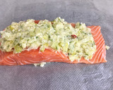 Foto del paso 5 de la receta: Salmón al papillote con puerros y queso feta