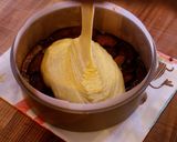 A picture of step 11 of Easy! Caramel Squash Upside Down Cake.