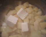 A picture of step 2 of Golden Mashed Potatoes and Beef Square Gravy.