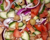 Görög saláta recept fázis 1 fotója
