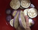 Hình bước làm 1 của món Cà tím kẹp thịt chiên giòn