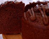 A picture of step 7 of Easy Chocolate Cake, moist and light-textured.
