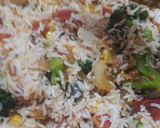 A picture of step 4 of Spanish/Mexican Pulao.