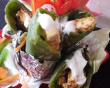 A picture of step 8 of Paneer cheese spring roll with mayonnaise.