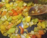 A picture of step 3 of Stuffed Chicken Breast with Peppers and Cheese.