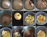 A picture of step 1 of Atta chocolate Apple uside down cake in.... 4 mins.