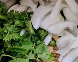 A picture of step 1 of Green Moong sprouts and Paneer tikki.