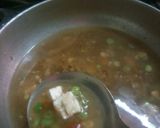 A picture of step 5 of Veg Manchow soup.