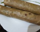 A picture of step 4 of Palak methi chapati bhakharwadi.