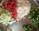 A picture of step 1 of Veg paneer momos.