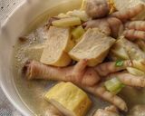 A picture of step 5 of Chicken Feet Meatballs and Tofu Soup.