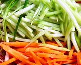 Hình bước làm 1 của món Su Su Cà Rốt Xào Tỏi