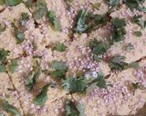 A picture of step 5 of Khaman dhokla.