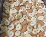 A picture of step 8 of Banana pudding - large batch.