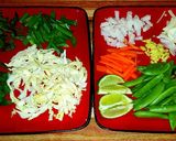 A picture of step 1 of Mike's Spicy Thai Shrimp Ramen Noodles.