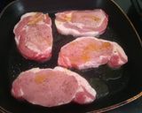 A picture of step 7 of Pork, Cabbage, Cranberries and Rustic Mash.