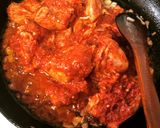 A picture of step 5 of Goan Mutton Recheado / Red Mutton Curry.