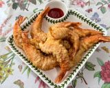 Gambar langkah 5 resipi 👩‍🍳Udang Tempura.