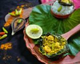লাউ পাতায় ছোট চিংড়ি পাতুরি(lau patay choto chingri paturi recipe in Bengali) রেসিপি ধাপ - 10 ছবি