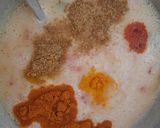 A picture of step 14 of Jini dosa with sambhar.