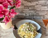Zöldborsós Tejszínes csirke penne tésztával! recept fázis 2 fotója