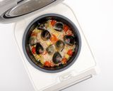 【白酒海鮮燉飯】的食譜步驟5照片