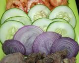 A picture of step 2 of Doughboys with veggies.