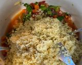 A picture of step 4 of Bulgar salad.