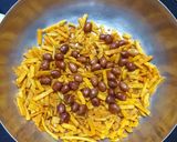 A picture of step 1 of Falahari Bhel.