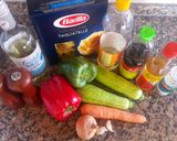 Foto del paso 1 de la receta: Fideos (tagliatelli) con verduras al woock
