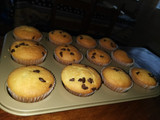 Muffins de limón con chispas sin manteca